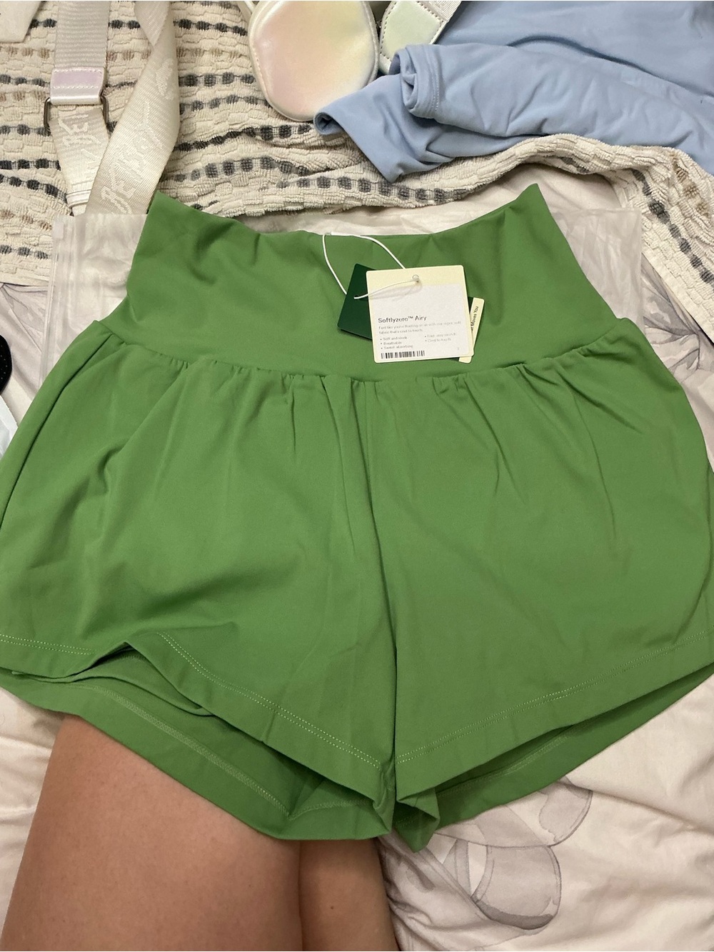 HALARA Bright Green High-Waist Bike Shorts